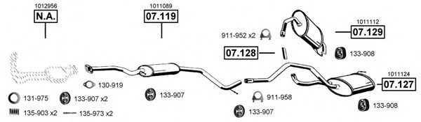 ASMET FO073871 Exhaust System